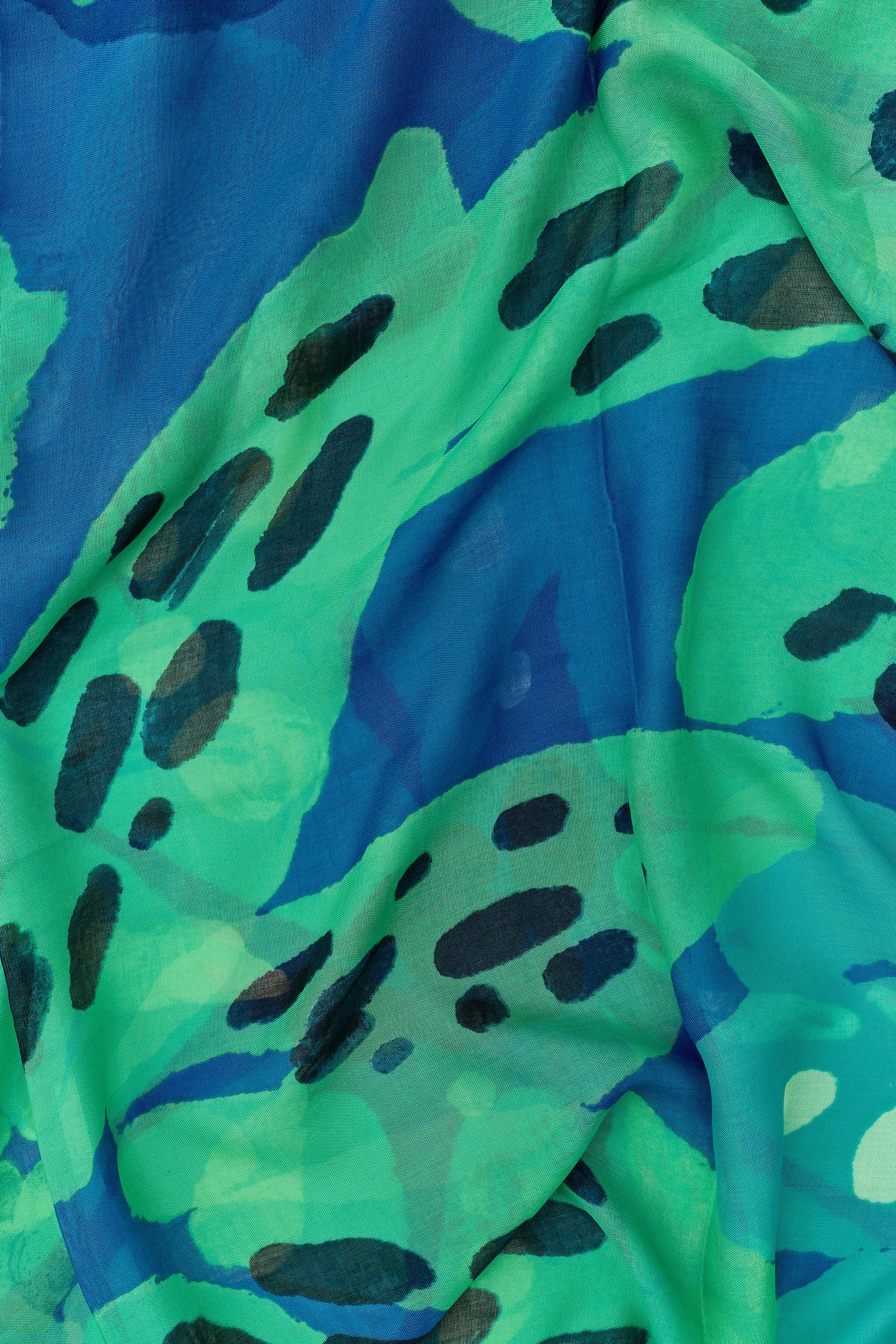FOULARD IMPRIMÉ HIBISCUS MODAL SOIE